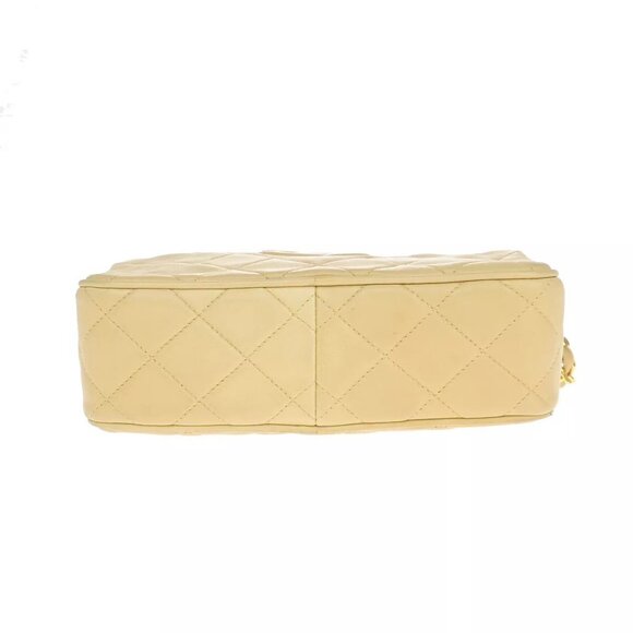 CHANEL CC Mini Matelasse Tassel Chain Shoulder Bag Leather BE Vintage - Picture 13 of 16